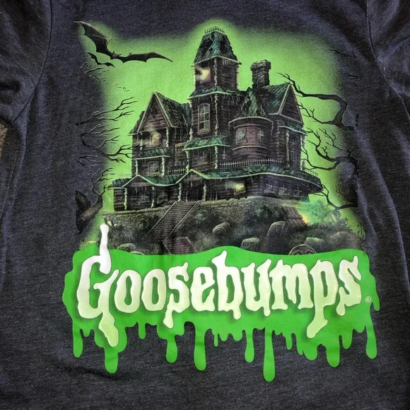 Boys Goosebumps Halloween Shirt, Size S - Picture 2 of 3